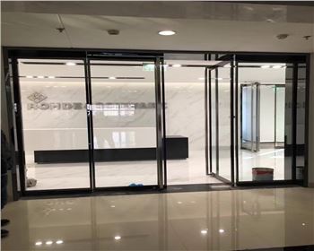 香港研祥廣場5F精品不銹鋼地彈門